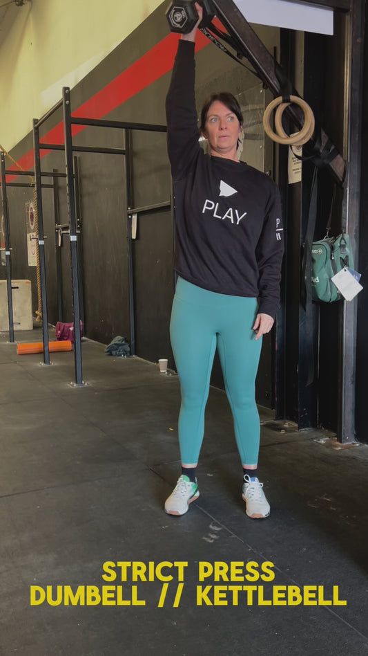 Strict Press with Dumbell or Kettlebell